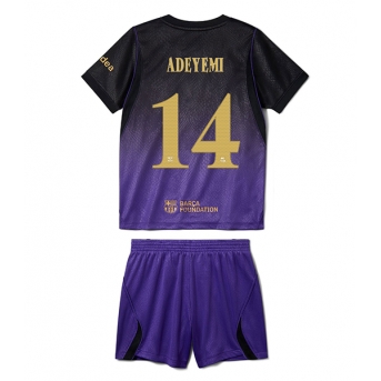 Barcelona Karim Adeyemi #14 Maglia Gara Trasferta Repliche 2026-27 Bambino Maniche Corte